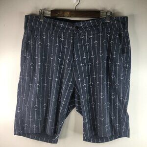 Trunks Blue Anchor Print Multifunctional Shorts Size 36